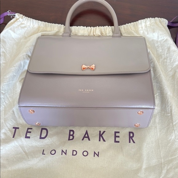 Ted Baker Handbags - Ted Baker Lavender Mauve Top-Handle Satchel with Rose Gold Hardware